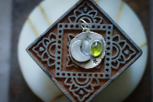 Manifest Talisman - Moonstone and Tourmaline
