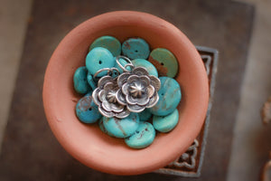 Made to Order ~ Charm (1) Cactus Bloom in .999 fine silver