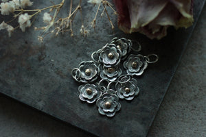 Made to order Mini Bloom in 14k yg and sterling silver